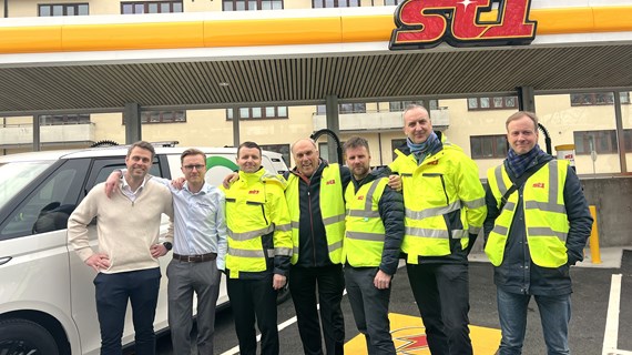 Caverion delivers charging systems to Norway's first all-electric energy station, owned by St1