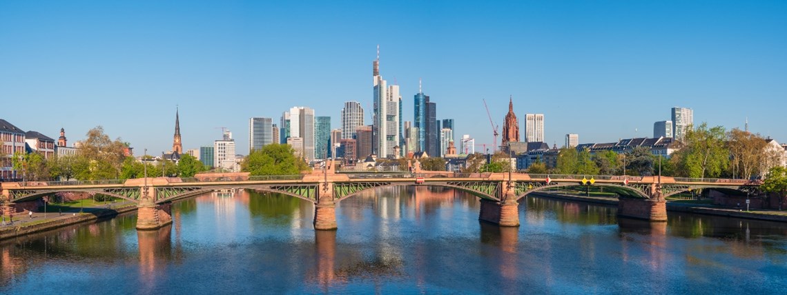 Frankfurty city with skyline