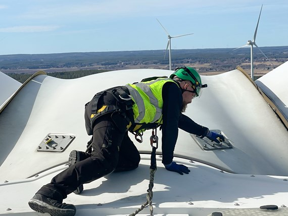 Wind technician inspections